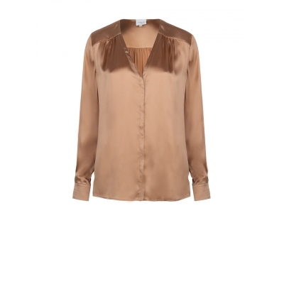 Dante 6 Kalea Silky Mix Blouse - Latte Dante 6 Kalea Silky Mix Blouse - Latte